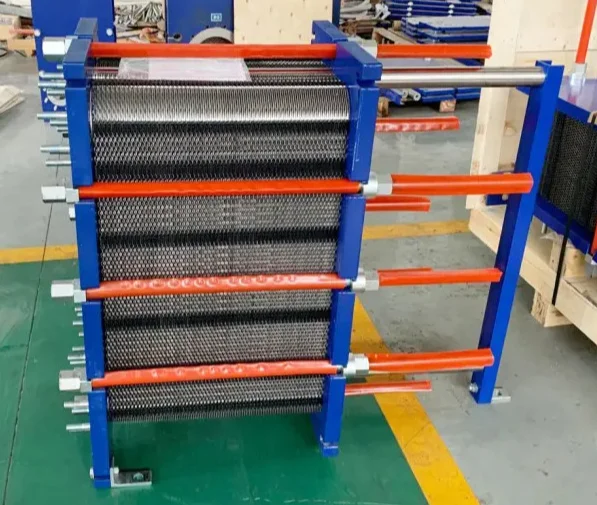 Semi Welded Plate Heat Exchanger Evaporator Model GSW100 In Ammonia Refrigeration GHE Brand