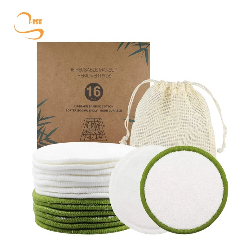 8cm Soft Rounds Washable Makeup Remover Pads Gift Set Eco-friendly Girls Cotton Pads Bamboo Reusable Facial Cotton Pad Suppliers