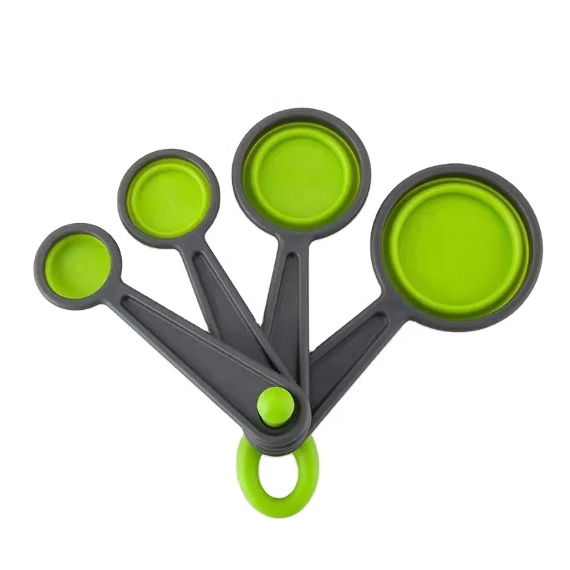Silicone Folding Measuring Cup Measuring Spoon Baking Tool Weighing Spoon