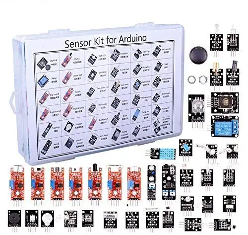 Комплект платы сенсорного модуля 37 в 1 для Arduino и MCU образовательных пользователей, стартеры DIY Pi Mega2560 для UNO R3 с коробкой