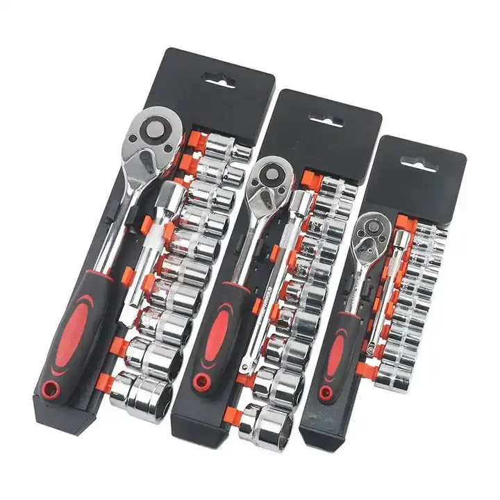 Factory Supply 1/2 1/4 3/8 Ratchet Socket Wrench Set Adjustable Allen Herramientas Automotive Hand Tools For Car