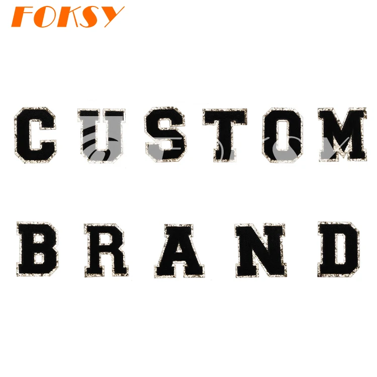 High Quality Cute Heat Press Custom Your Own Letter Embroidery Clothing 3D Patch