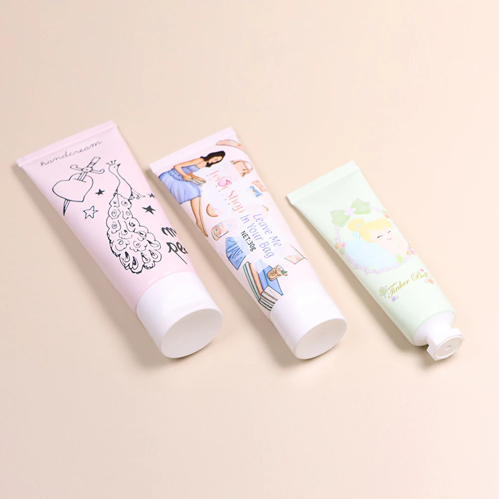 Custom Printed Plastic Skin Care Packaging for Body Lotion Face Cream Hand Cream-Soft PE Cosmetic Tubes-for Shampoo as Well