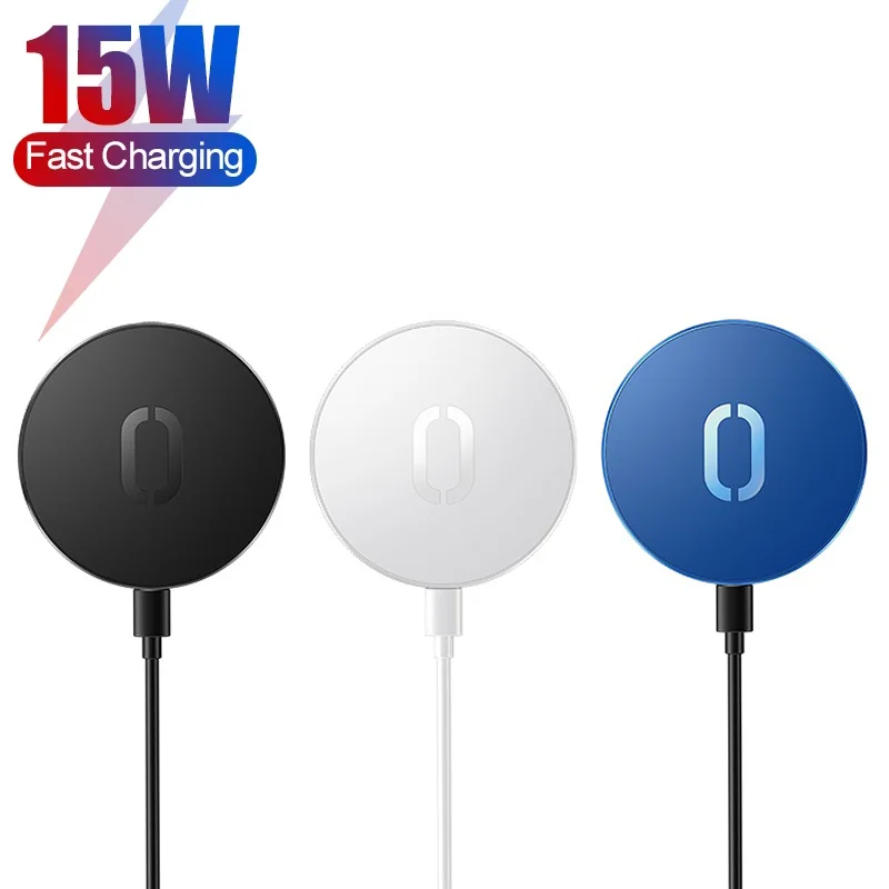 USLION Magnetic Wireless Charging  Mini 15W Fast Charger For Samsung Wireless Charger For iPhone 12 11 XS X Pro Max