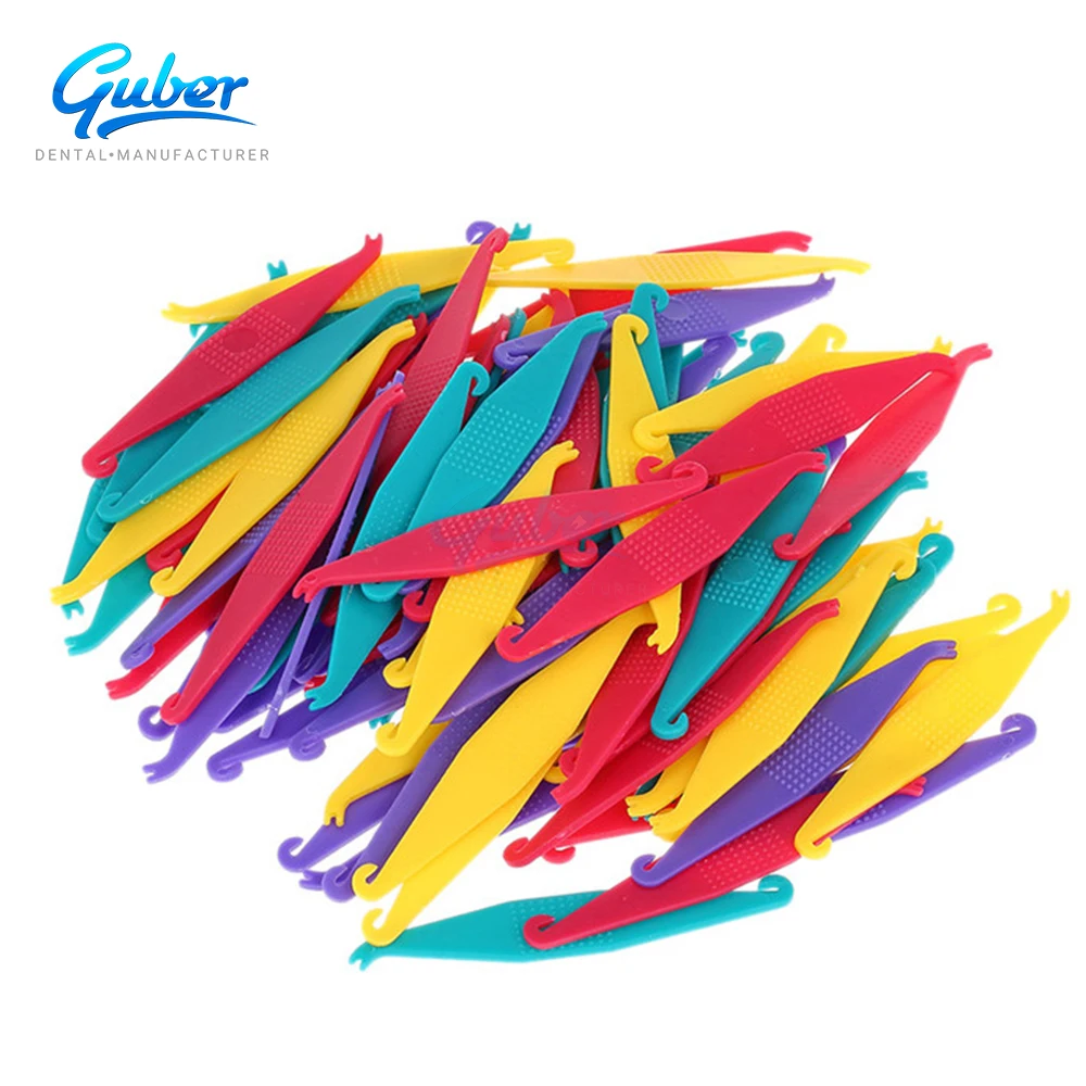 ISO Certified Orthodontic Braces Elastic Rubber Bands Placer100pcs Colorful Orthodontic Ligature Directors Dental Equipments