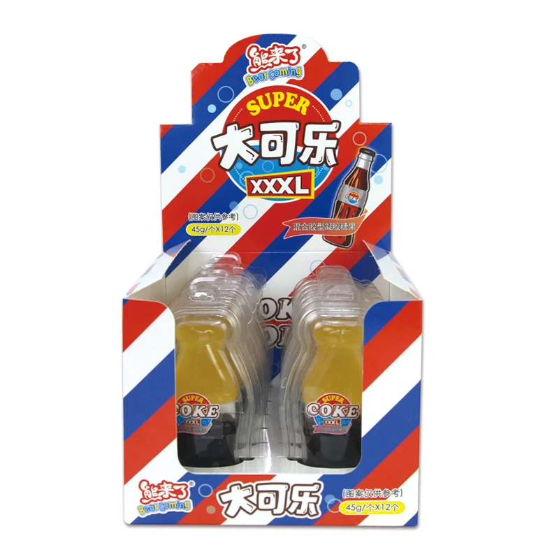 SUPER COLA GUMMY CANDY Cola Bottle Super Halal Sour Candy Gummy Candy With Multi Flavour