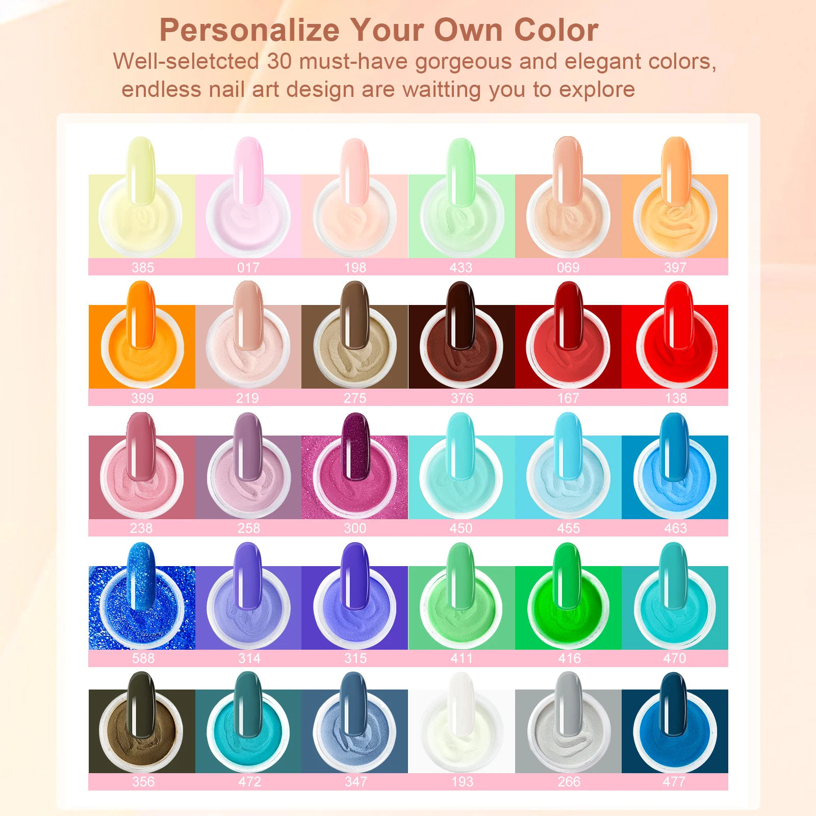 41Pcs Dip Powder Nail Kit Starter Set Nude Pink Dipping Powder System Liquid Set With Base & Top Coat