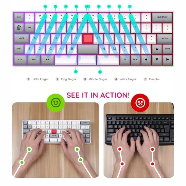 Manufacturers supply ergonomic mechanical keyboard hot-swappable switches to adapt to multiple operating systems