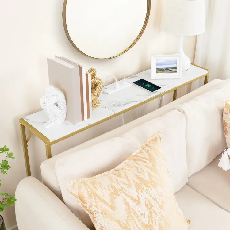 Wholesale Modern Console Table, HOOBRO Brand Luxury Sofa Table for Foyer Hallway Living Room, Modern Entryway table