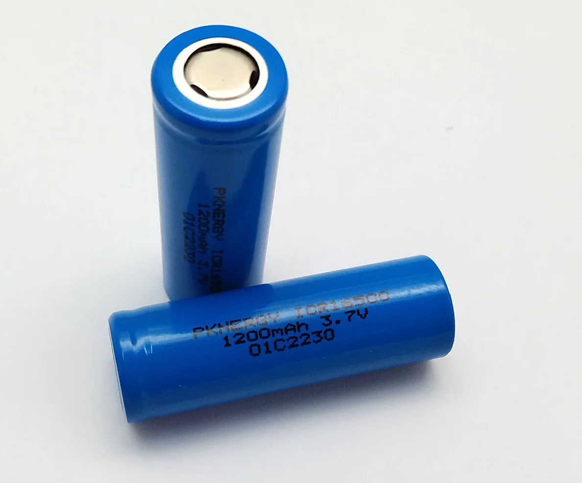 PKNERGY PCB Circuit 3.7V Rechargeable Lithium Ion Battery ICR16500 1200mAh for Electric Power Systems
