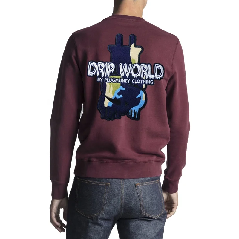 Apparel processing services Custom sweatshirt embroidered pullover Crewneck sweatshirt hoodies