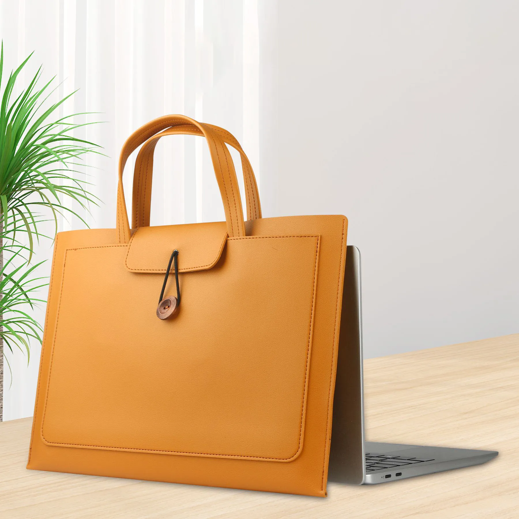 2025 New Laptop Bag Vintage  Waterproof Leather Laptop Briefcase Large Satchel Shoulder Bag   Designer Computer Bag wholesales
