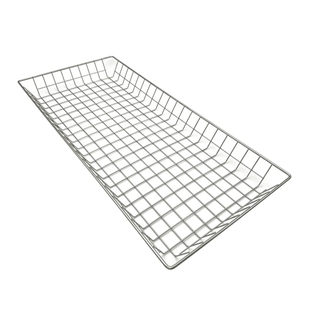 Rectangular Iron Wire Basket Handmade Fancy Design Customized Stainless Steel kitchen wire basket