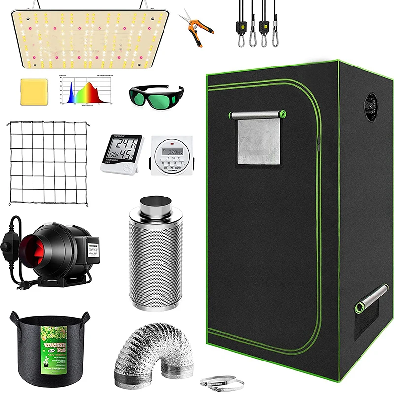 Hot amazon Indoor Hydroponics grow indoor tent grow tent for indoor small grow tent kit Ventilation with Hangers