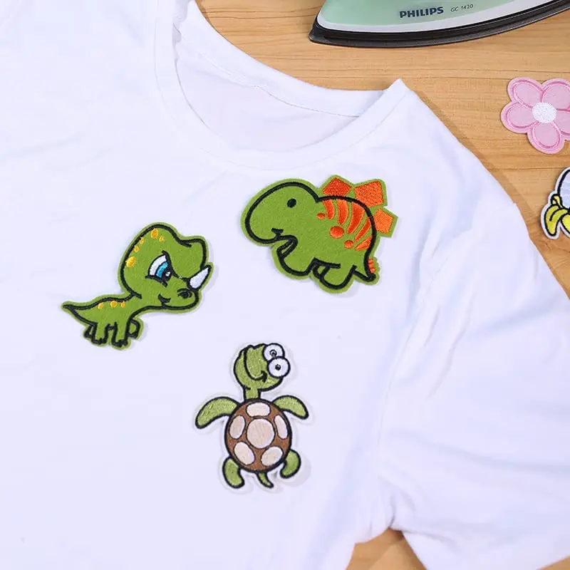 Custom Embroidered Patches, Bright Vivid Colors, Sew On/Iron On Patch Applique for Clothes Dress Hat Jeans DIY Accessories