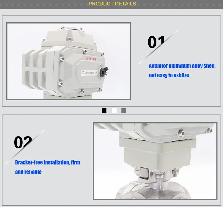 TKFM High platform stainless steel four 4 way screw electric pneumatic ball valve