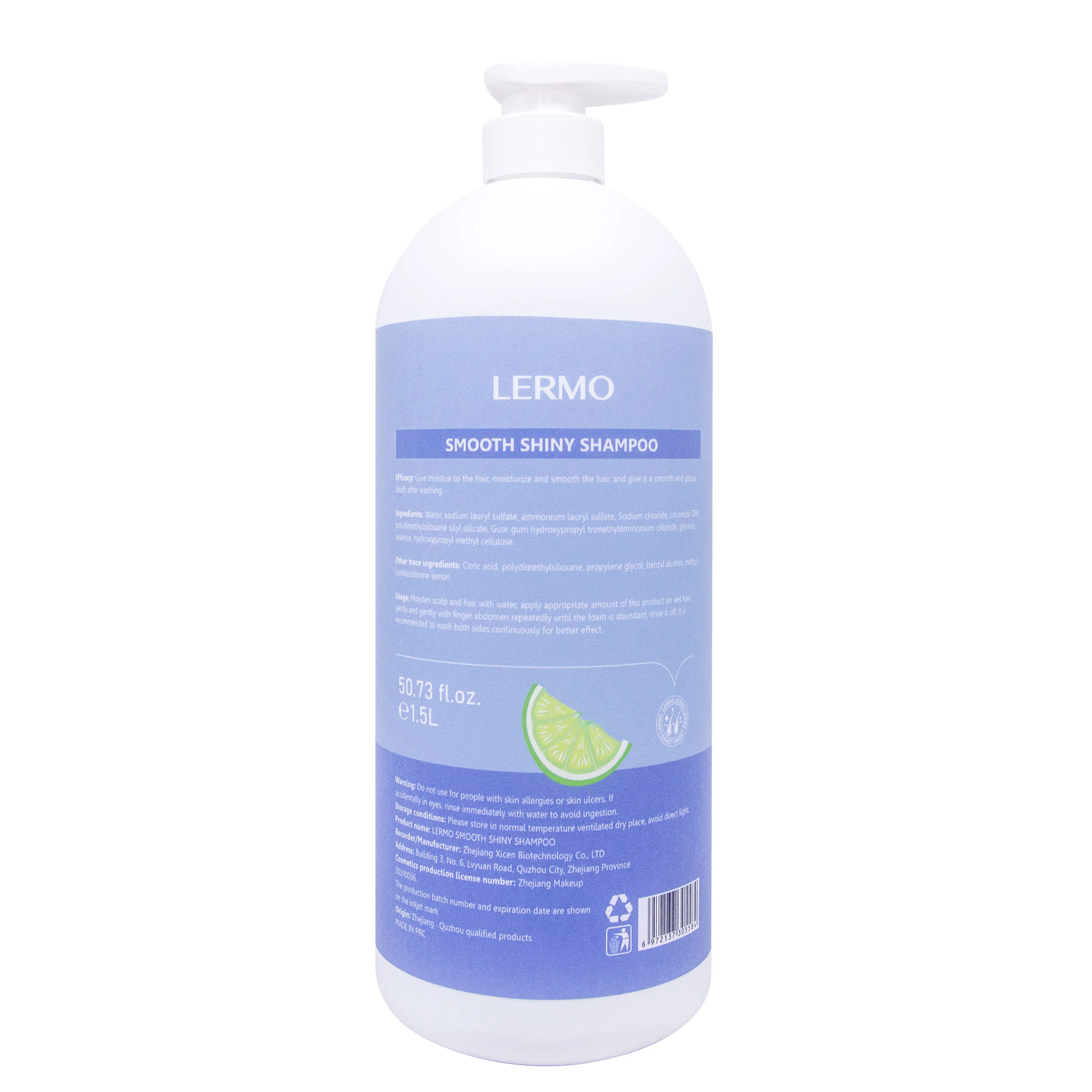 LERMO Private label smooth and shiny  shampoo moist and fluffy Shampoo cleansing and  oil control shampoo for home use
