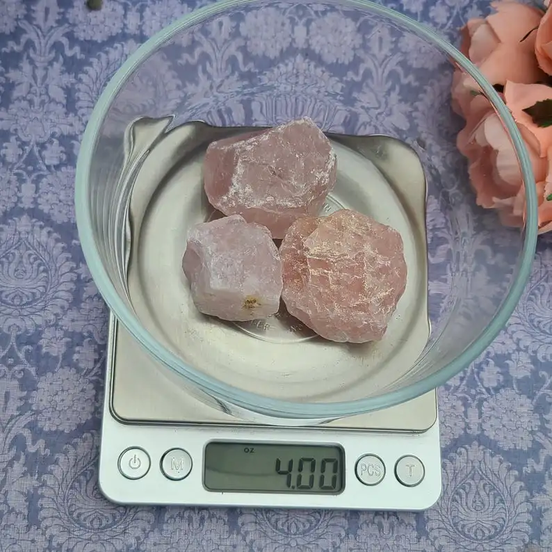 
Natural crystal rough rose quartz stone rose crystal rough decorative crystal 