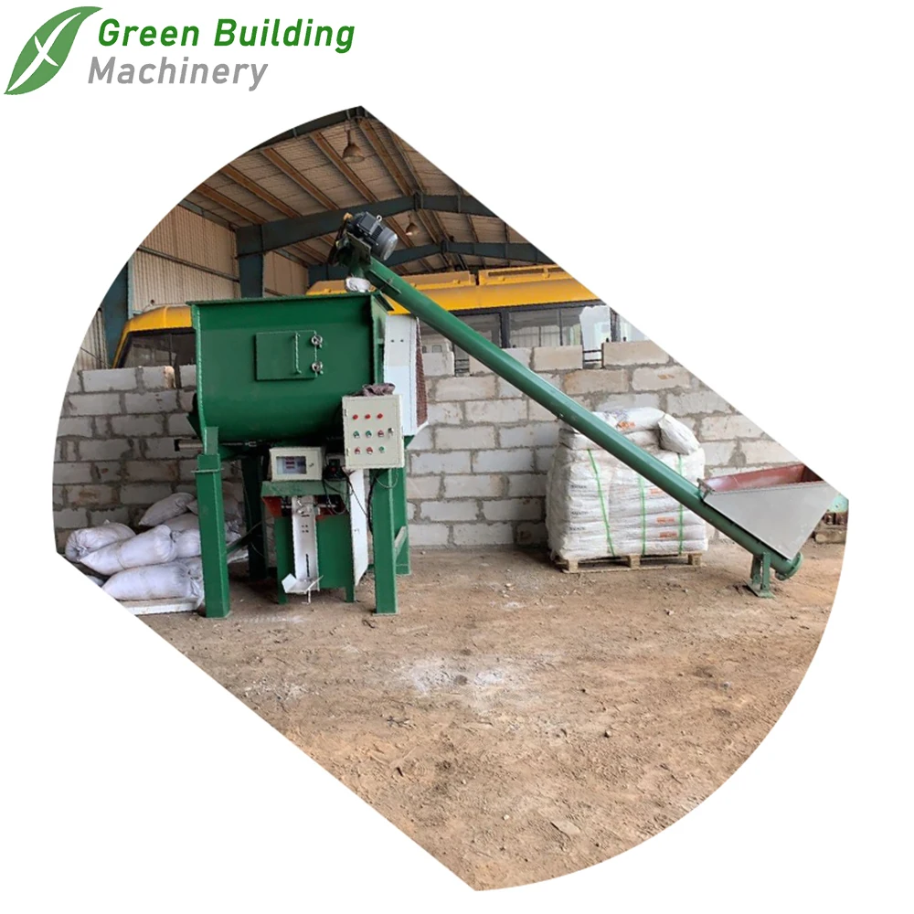 Auto Weighing and De-dust Dry Polymerric Mortar Crack-sealer Putty Powder Mixer