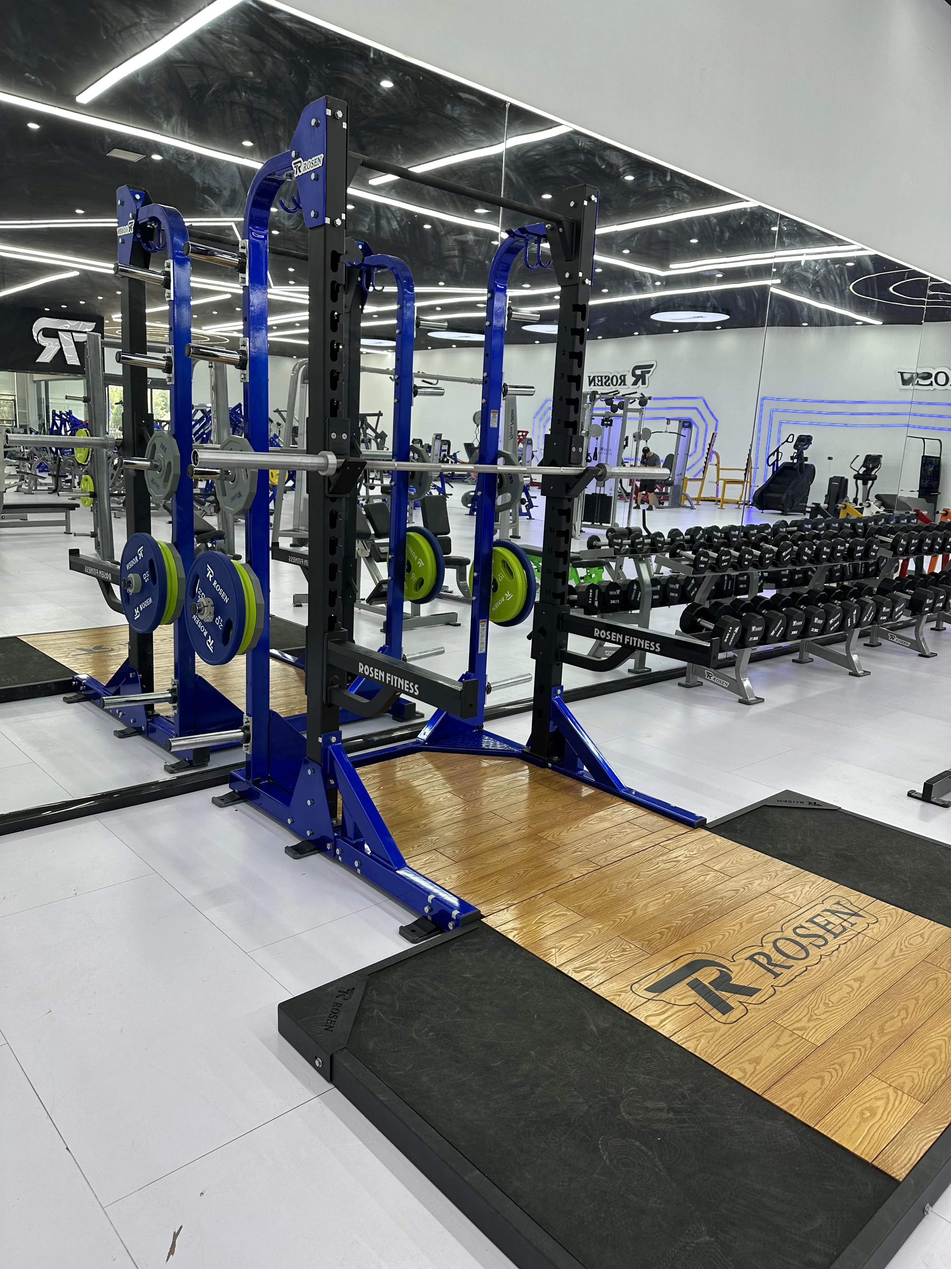 Factory Directly Sell Exercise 3MM Thickness Strength ROSEN Bodybuilding Machine Gym Equipment Half  Rack Long Base For Fitness