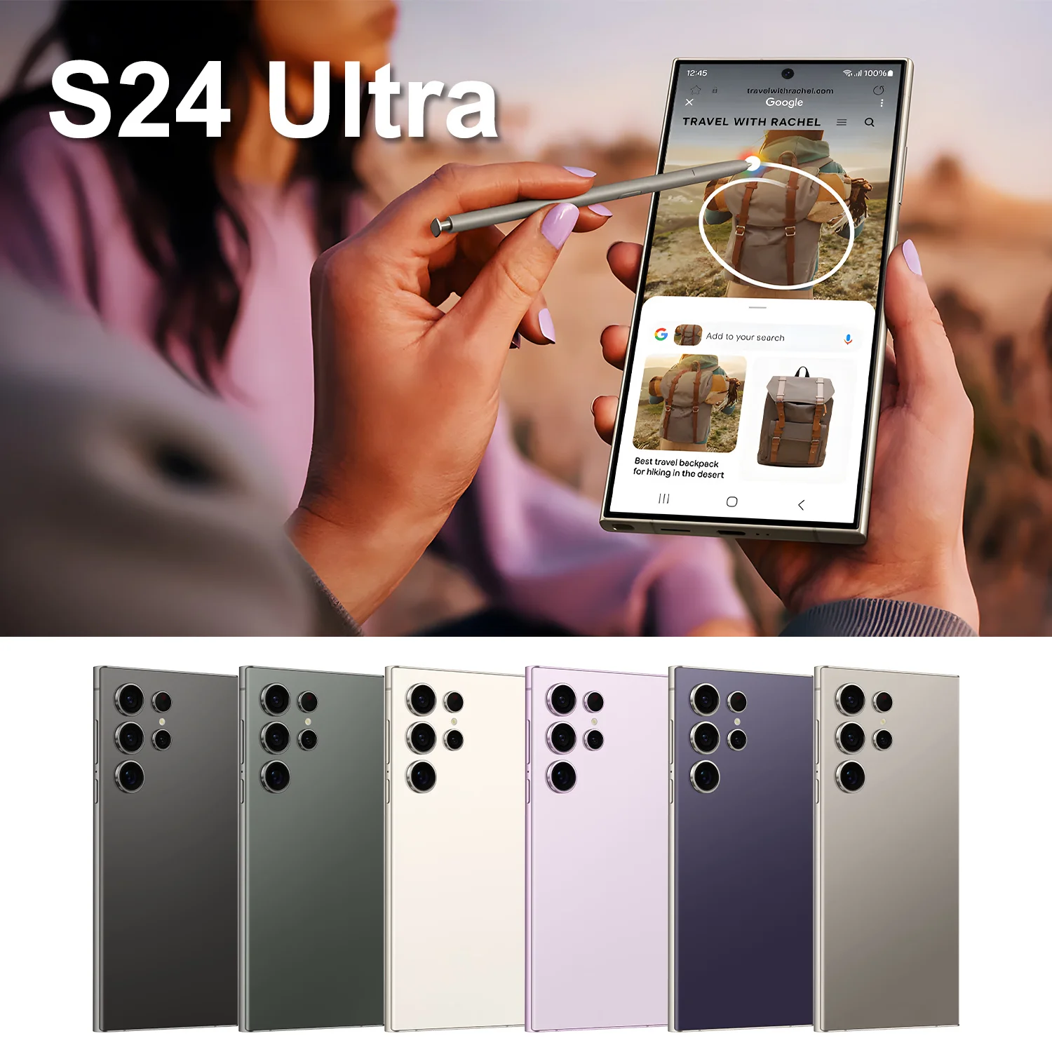 S24 Ultra 16GB+1TB Smart Android 5G Dual Sim 7000mAh Dual Standby 108MP Rear Camera Unlocked Smartphone EU French German Spanish