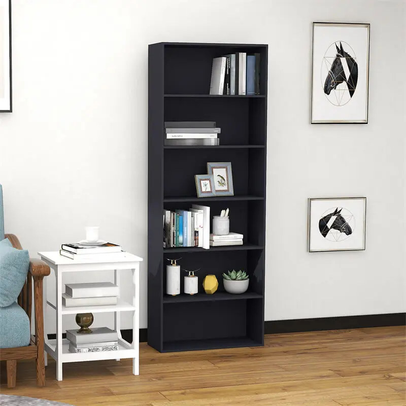 US warehouse direct sale 6 layers wooden storage cabinet amazon popular model cabinets storage and bookshelf