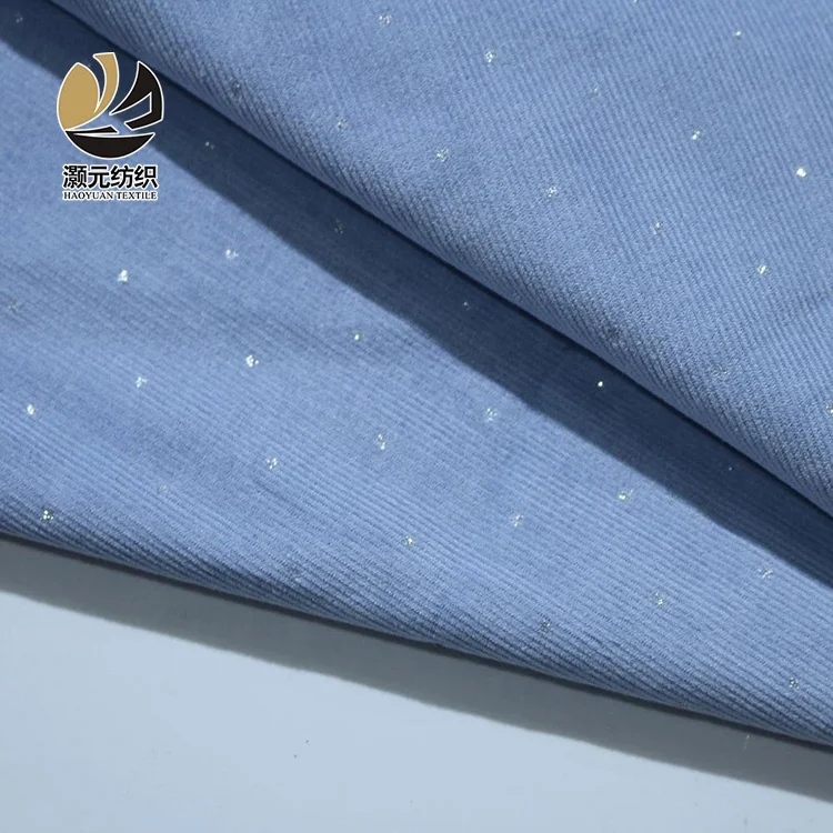  Индивидуальные гладкокрашеные 100% хлопок вельвет костюмной ткани для девочки платье