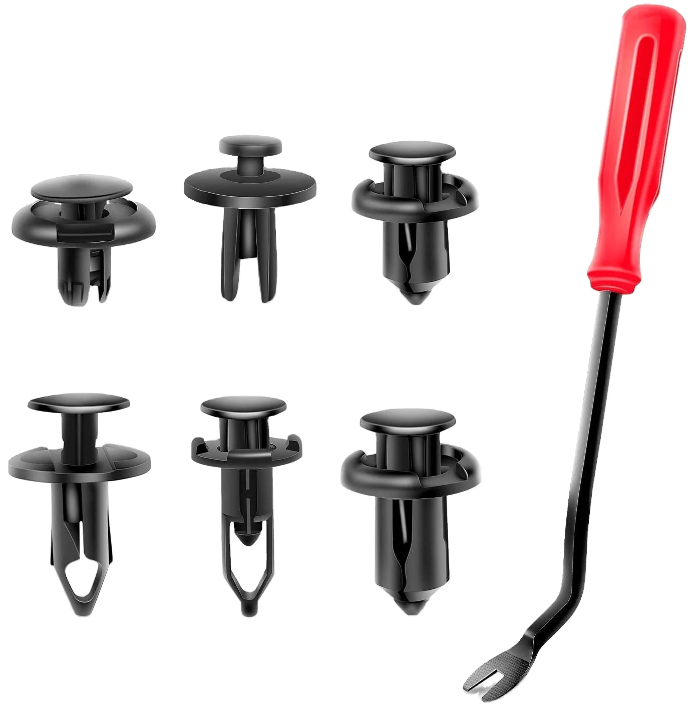 120PCS Car Retainer 6.3mm 8mm 9mm 10mm Expansion Screws Replacement Kit Bumper Push Rivet Clips C0016