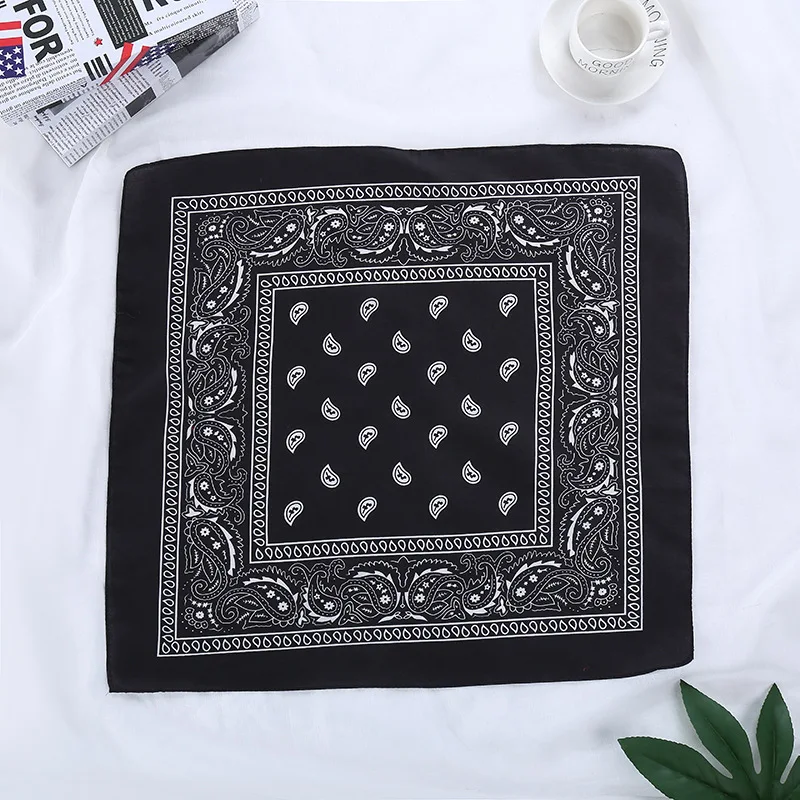 Bandanas Headband Handkerchiefs Paisley Cowboy Scarf Square 100% Cotton Novelty Women Silk Good Shawls 1 Pc / Polybag Can Offer