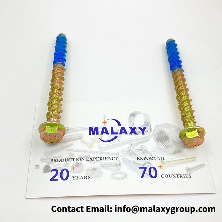 Malaxy M10 Concrete heavy duty thunder bolt ex screw bolt Zinc plated