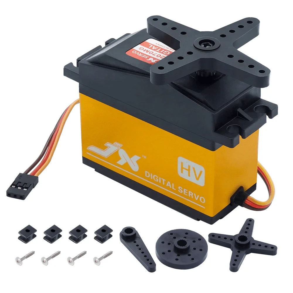 JX PDI-HV2070MG 70 кг HV 180 градусов металлическая Шестерня цифровой сервопривод 1/5 автомобиль совместим с SAVOX-0236 XL 5T BAJA RC модель гусеничных деталей