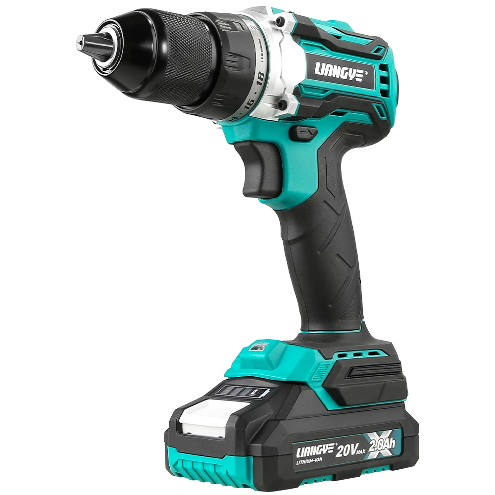 LCD787-8S brushless drill 55% longer run time 18v Li-Ion rechargeable battery cordless drill machine and screw driver