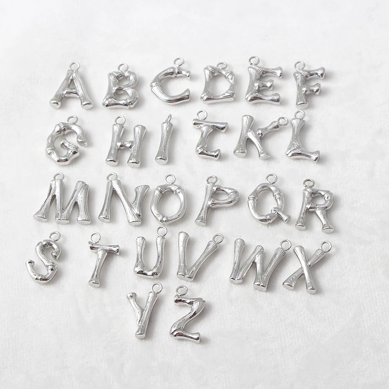 Hot Products 18K Gold Plated Stainless Steel Jewelry Waterproof Necklace Alphabet Letter Initial Pendant