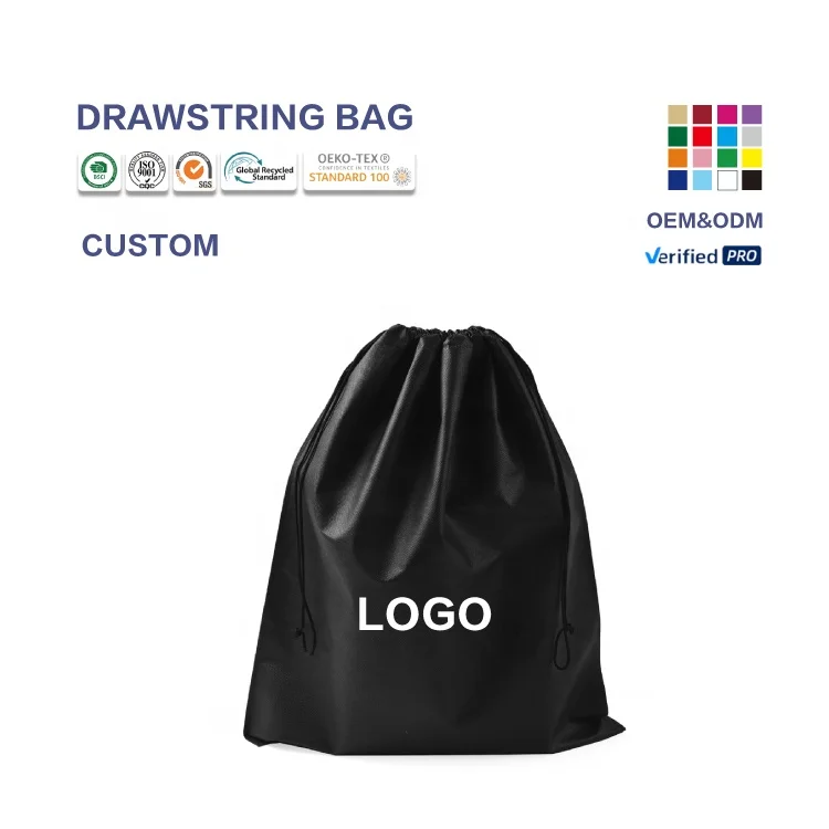 Huahao custom eco- friendly non woven fabric drawstring dust bag covers for Non-woven fabric shoe