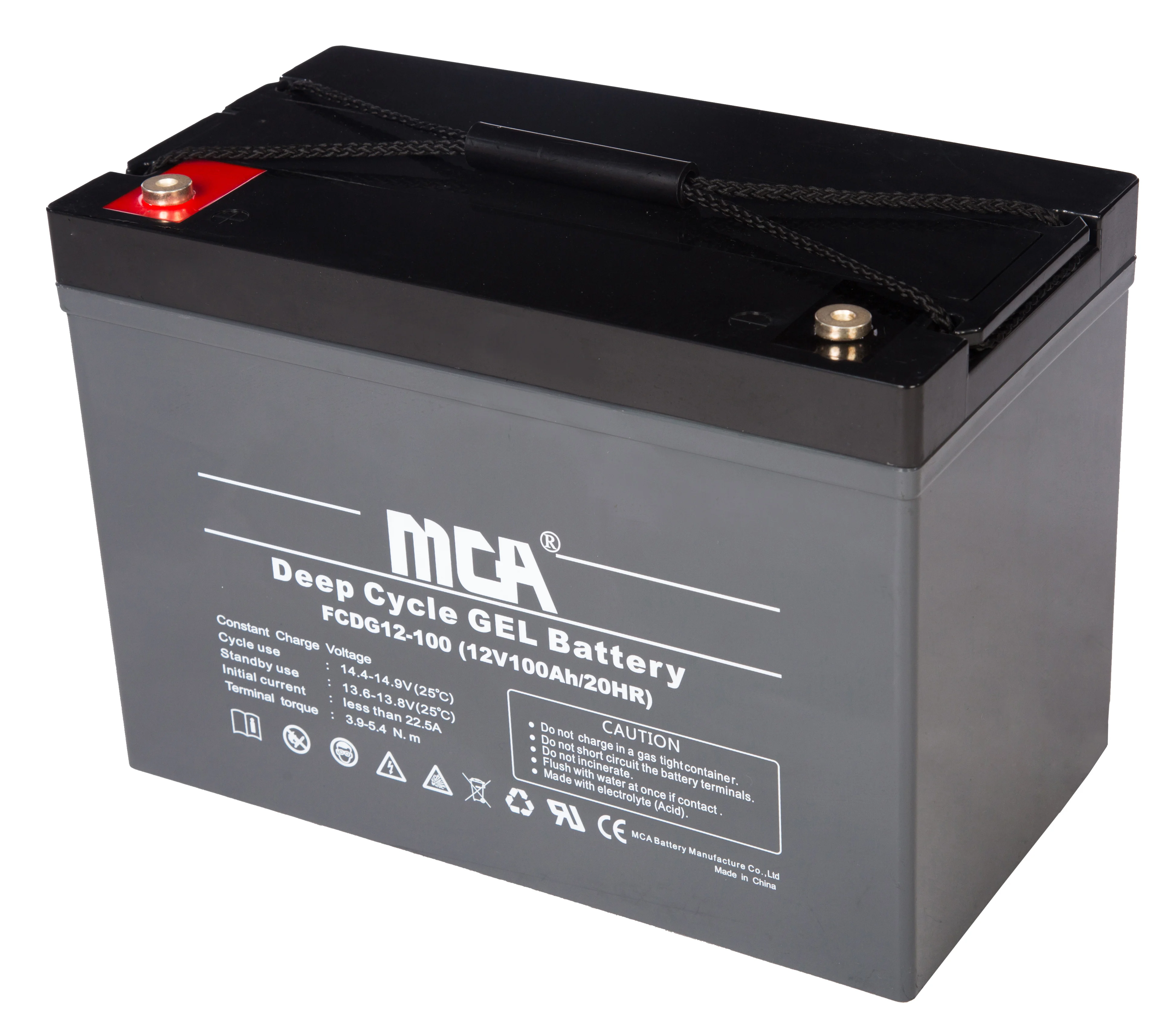 Guangdong supplier deep cycle gel 12v 85ah power station golf cart marine battery