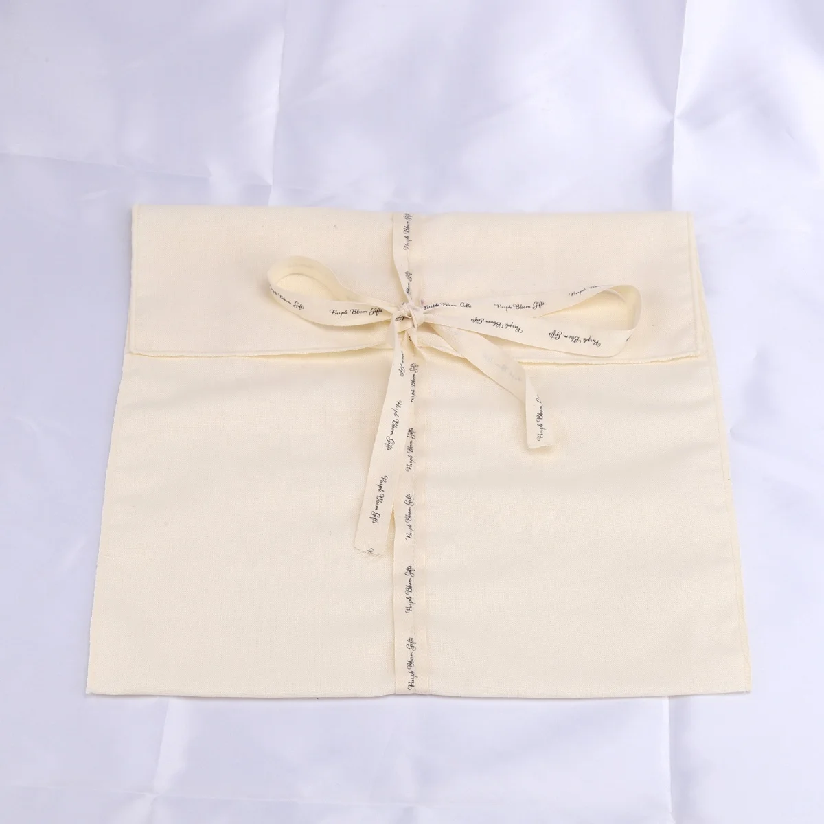 Custom Logo Printed Cotton Linen Envelope Gift Pouch Dust Clothes Underwear Packing Cotton Bag