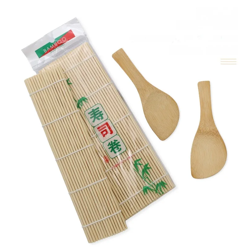 Household Artifacts Bamboo Yellow Carbonization Non Stick Roll Mats Commercial Green Leather Tools Sushi Curtains