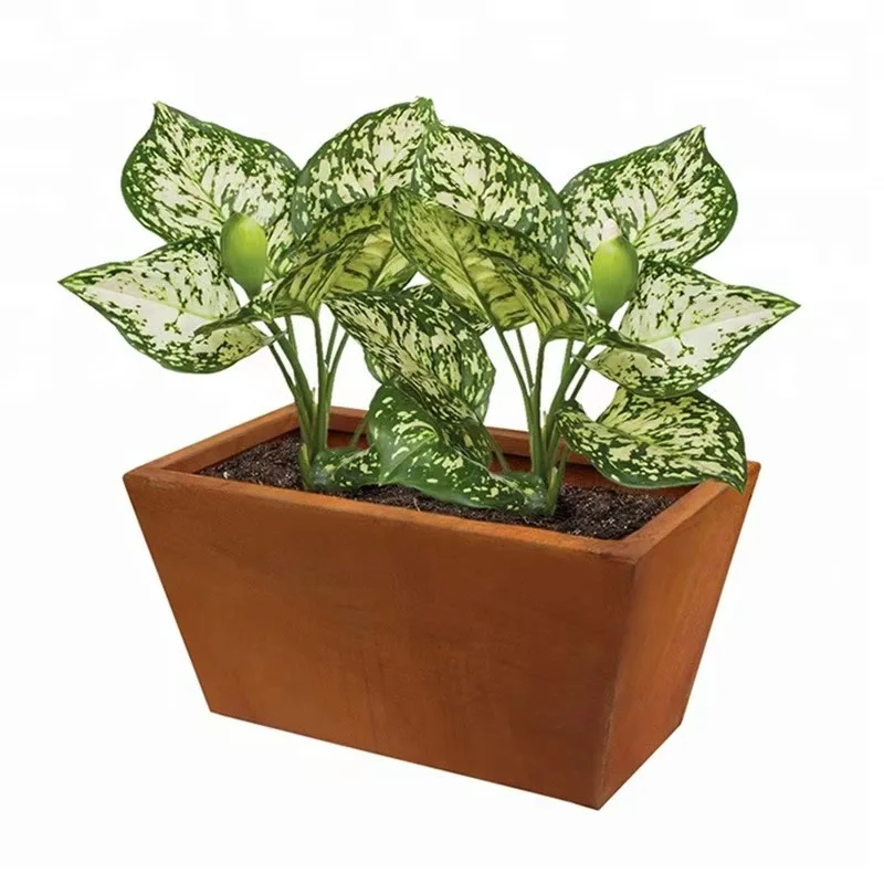 Custom Large Stainless Steel Sheet Metal Different Shape Flower Pot Planter Box Outdoor Hanging Used for Flower/Green Plant