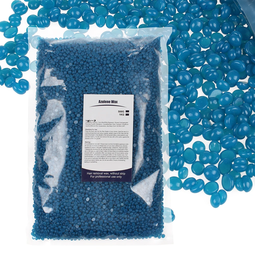 
Wholesale price dipilatory chamomile 1kg wax beans hair removal azulene waxhair removal hard stripless wax for hair removal 