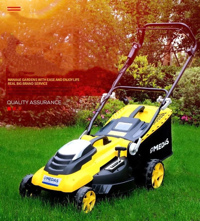 
High power lawn mower A hand-pushed household lawn mower 