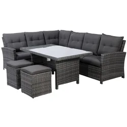Rattan Corner Sectional Sofa Set Wicker Outdoor Furniture