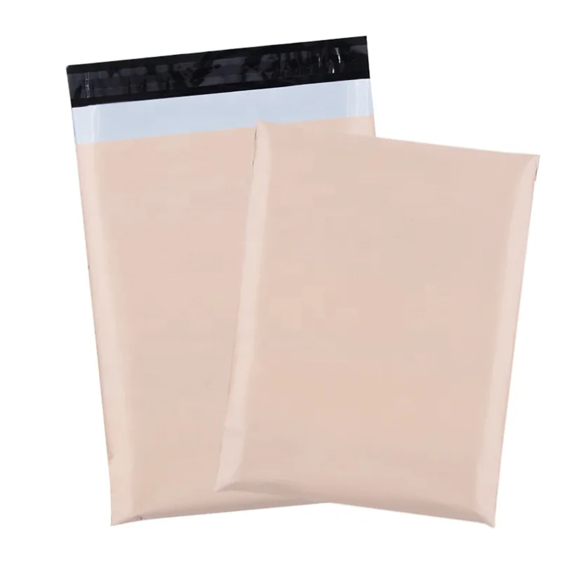 Custom Printing Nude Color Poly Mailer Bag Biodegradable Shipping Bags T shirts Clothing Packages