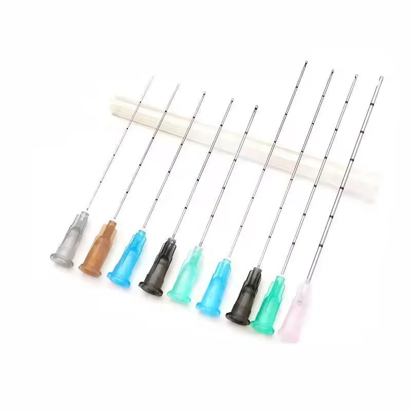 16G100MM 14G90MM Disposable HA fillers injection micro blunt cannula tip needle 14g 16g 18g 21g 23g 25g 27g 30g