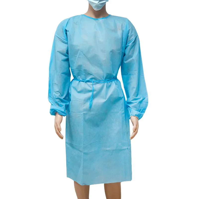 wholesale factory direct sales waterproof disposable cpe isolation gown