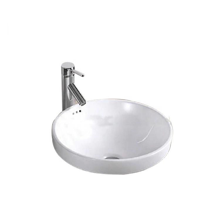 New product bathroom ceramic white round sinks bowl art basin