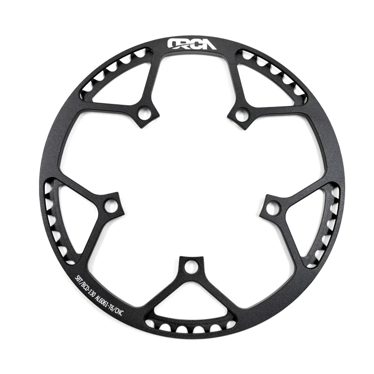 Round  aluminum alloy folding bike chainrings BCD130 58T