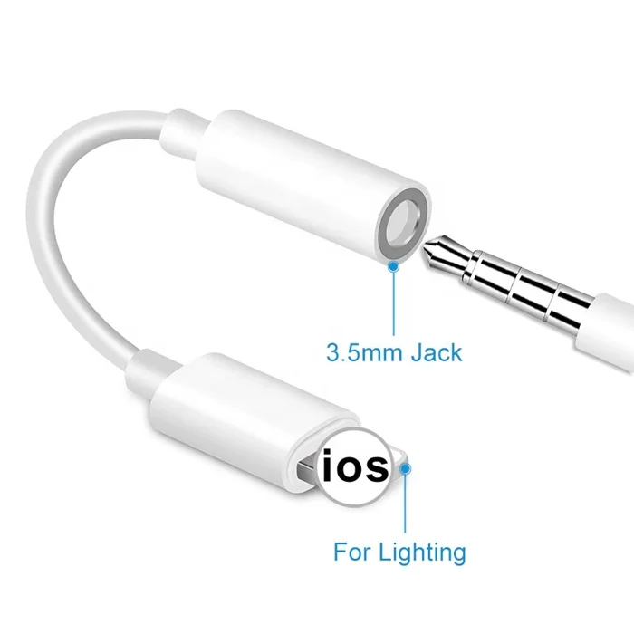 IOS Adapter For iPhone 7 6 8 11 X to 3.5 mm AUX Headphone Jack Adapter For iPhone Converter cord cable