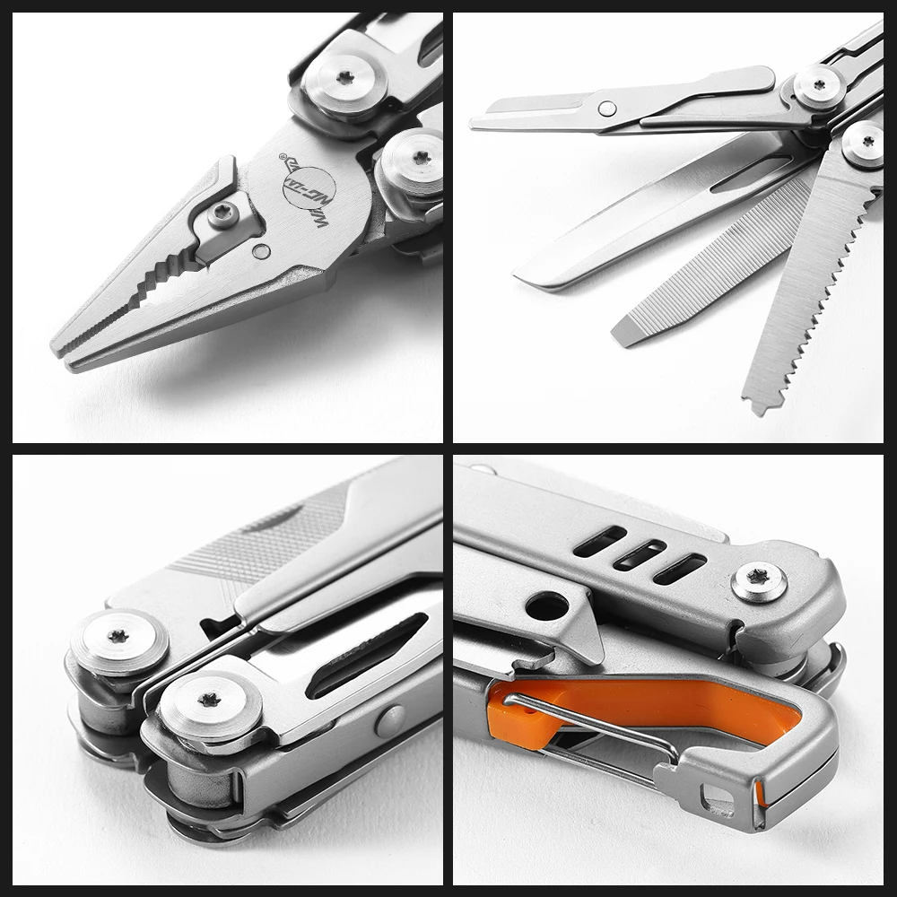10In1 Camping Multifunction Pliers Tools Stainless Steel Folding Knife File Saw Plier Multi Tool