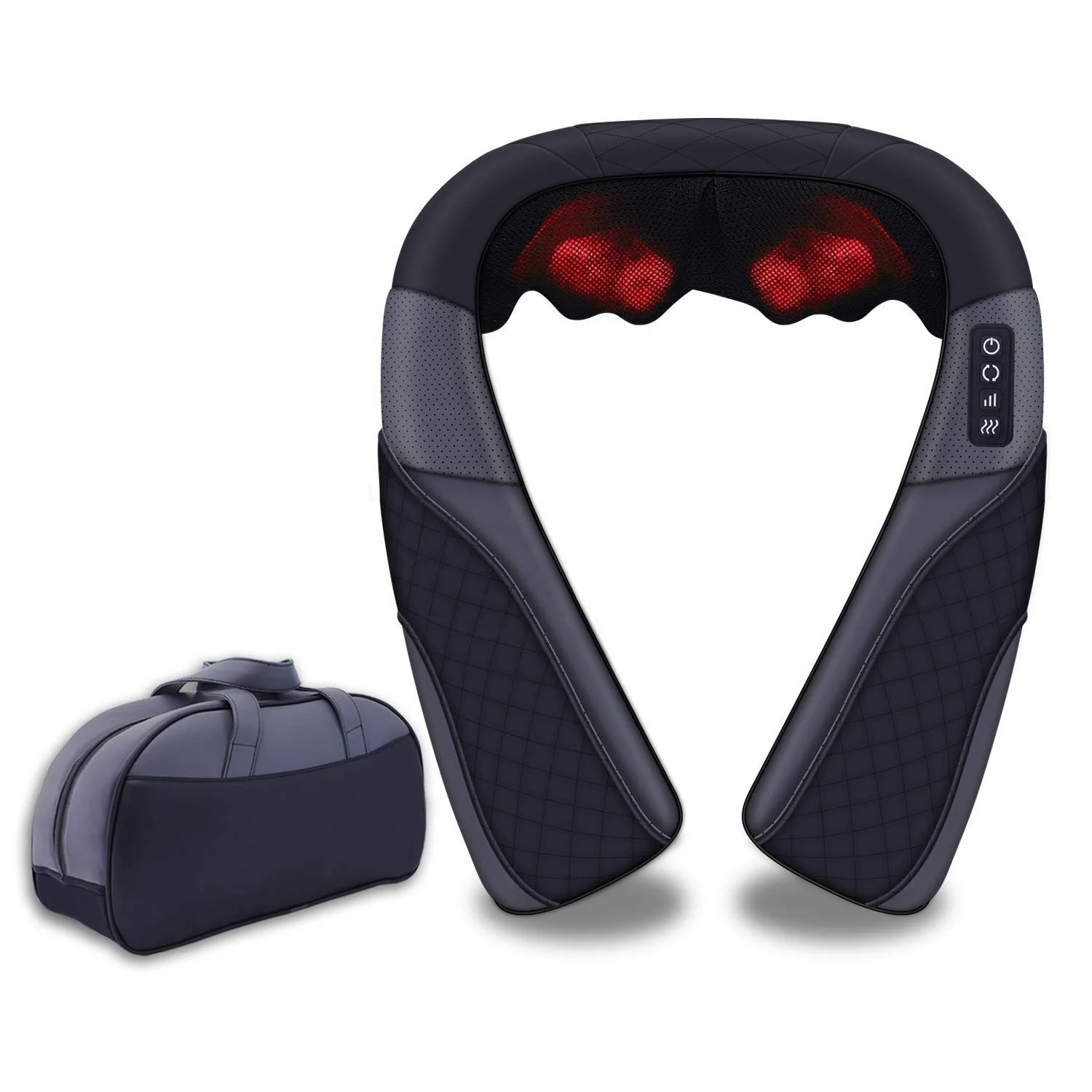 Лидер продаж Amazon, Электрический массажный пояс для снятия боли в спине, шиацу, для шеи, плеч, с подогревом