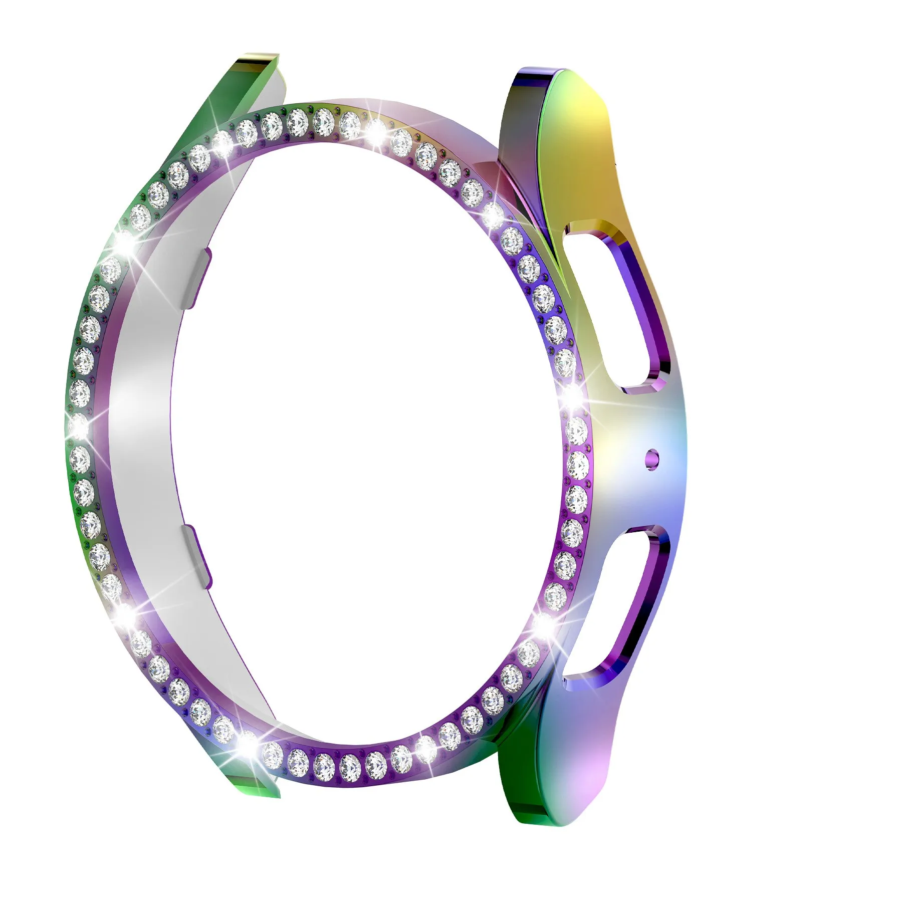 Алмазный полный Чехол стекло для Samsung Galaxy Watch 6 7 классический экран 40/44 мм круглый бампер ПК корпус на Watch6 чехлы